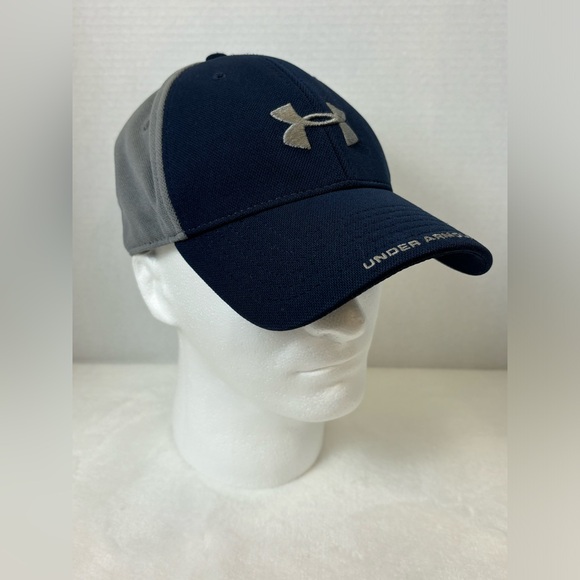 Under Armour Men’s Navy and Grey Sportswear 4 Way Stretch Ball Cap Size Large - Picture 1 of 9